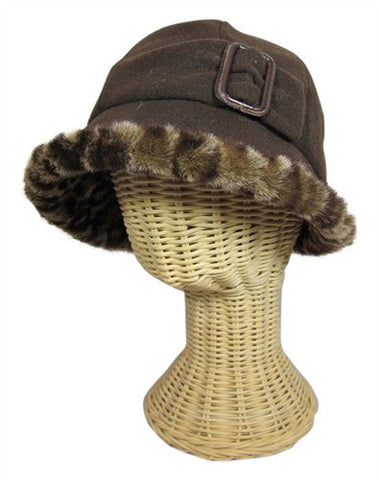 Simone – Cashmere & Faux Animal Print Fur