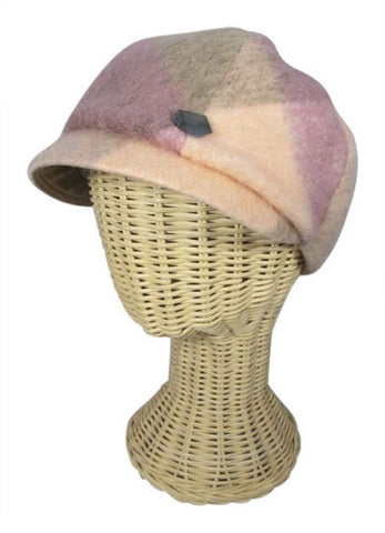 Dyllan Driving Cap – Mohair Pastel