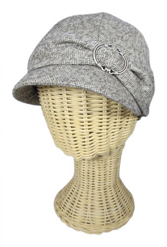 Jeanne Jockey Cap – Herringbone