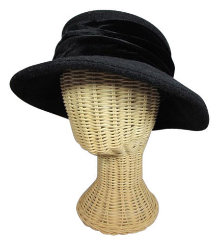 Claudia Medium Brim – Boiled Wool