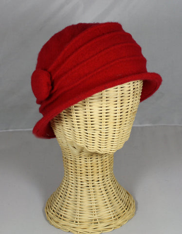 Wool Button Cloche